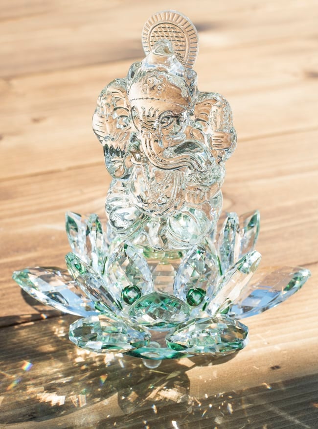 訳アリ]蓮に坐るクリスタルガネーシャ[14cm] の通販 - TIRAKITA.COM