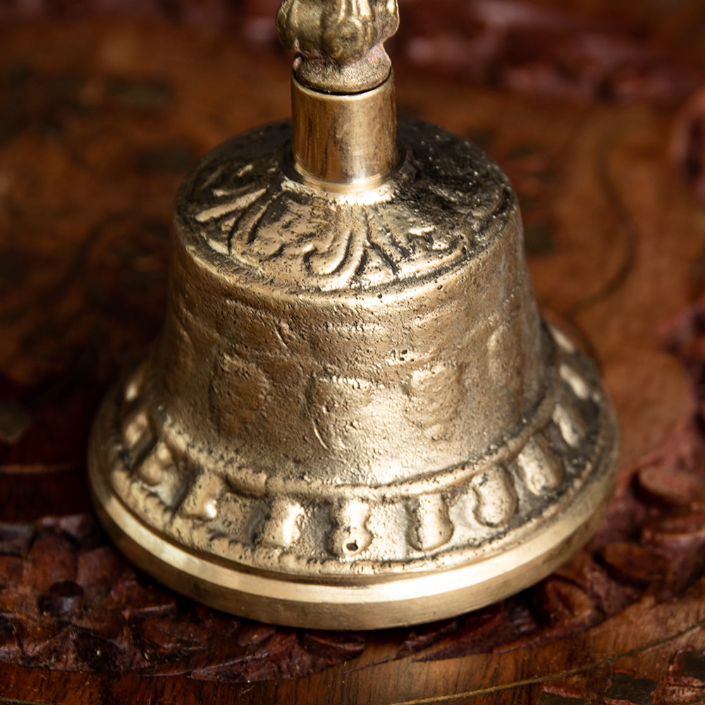 密教法具・金剛鈴（ガンター）と金剛杵（ヴァジュラ）のセット 【高さ