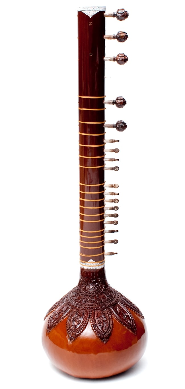 訳あり・インド品質]シタールセット（グラスファイバーケース） の通販