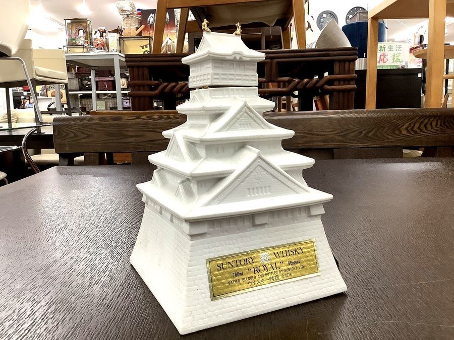 お酒買取強化中！】ローヤル大阪城型ウイスキーボトル入荷！【八尾店