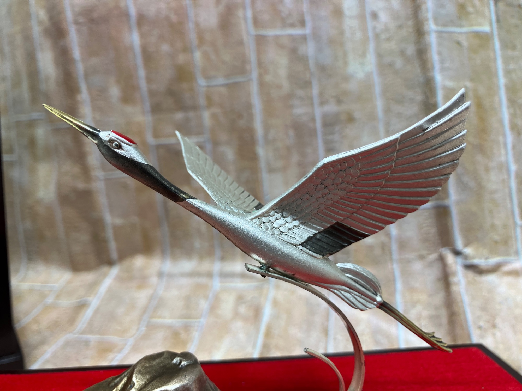 鶴 武比古 純銀 亀 シルバー silver 置物 インテリア 古物 縁起物