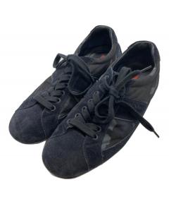 中古・古着通販】PRADA (プラダ) カモフラージュ柄スニーカー ブラック