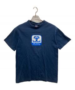 中古・古着通販】stussy (ステューシー) ロゴTシャツ ネイビー サイズ