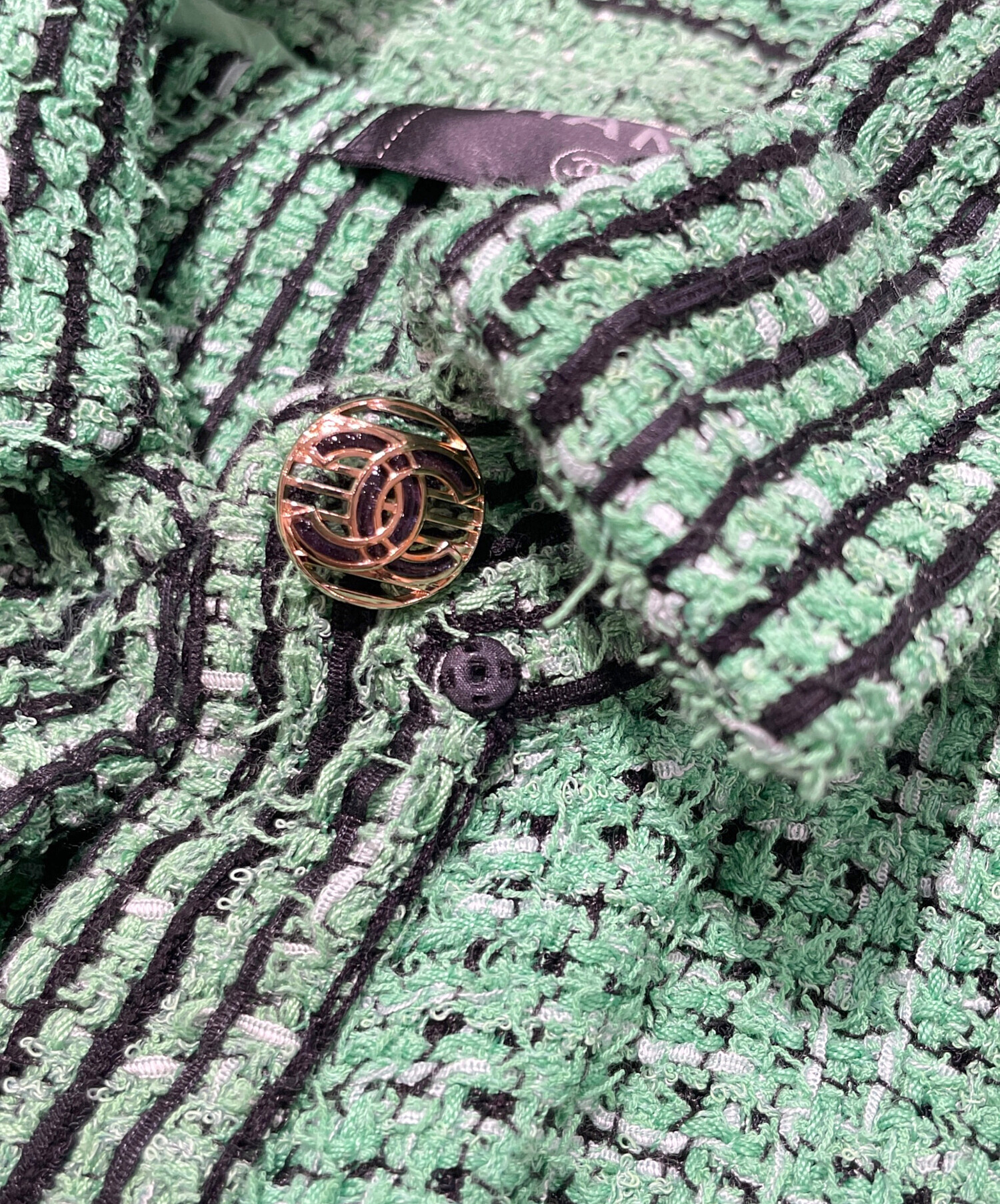 中古・古着通販】CHANEL (シャネル) ツイードジャケット グリーン