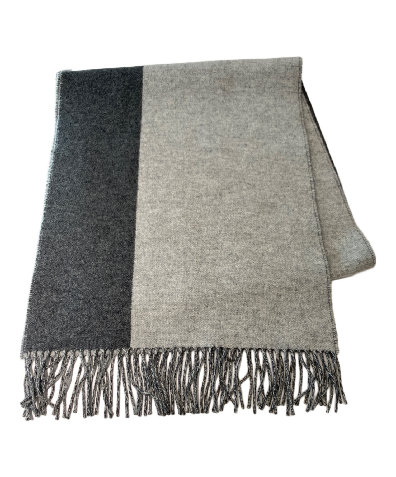 中古・古着通販】HERMES (エルメス) バイカラー カシミヤマフラー