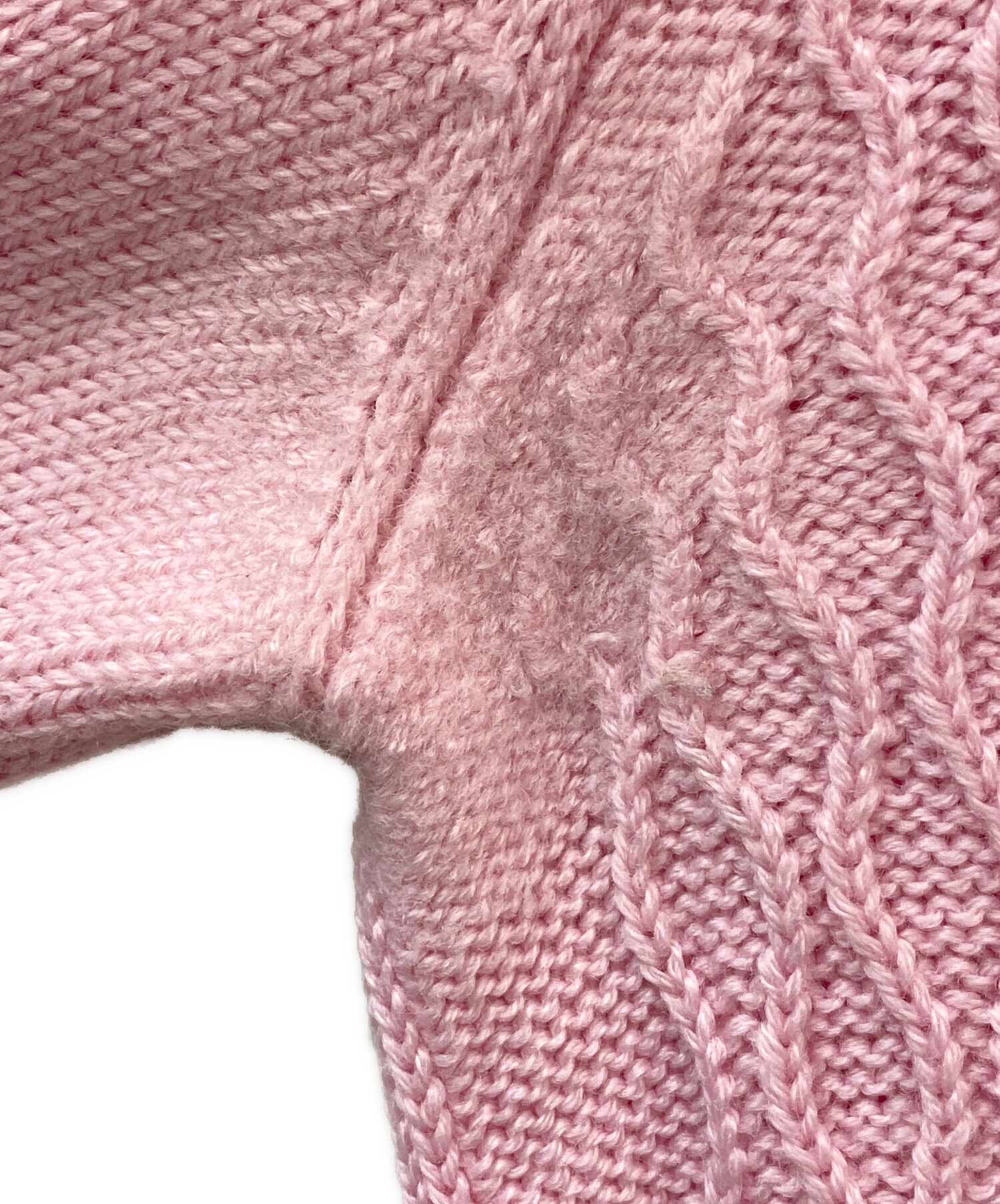 中古・古着通販】MIU MIU (ミュウミュウ) 丸襟カーディガン ピンク