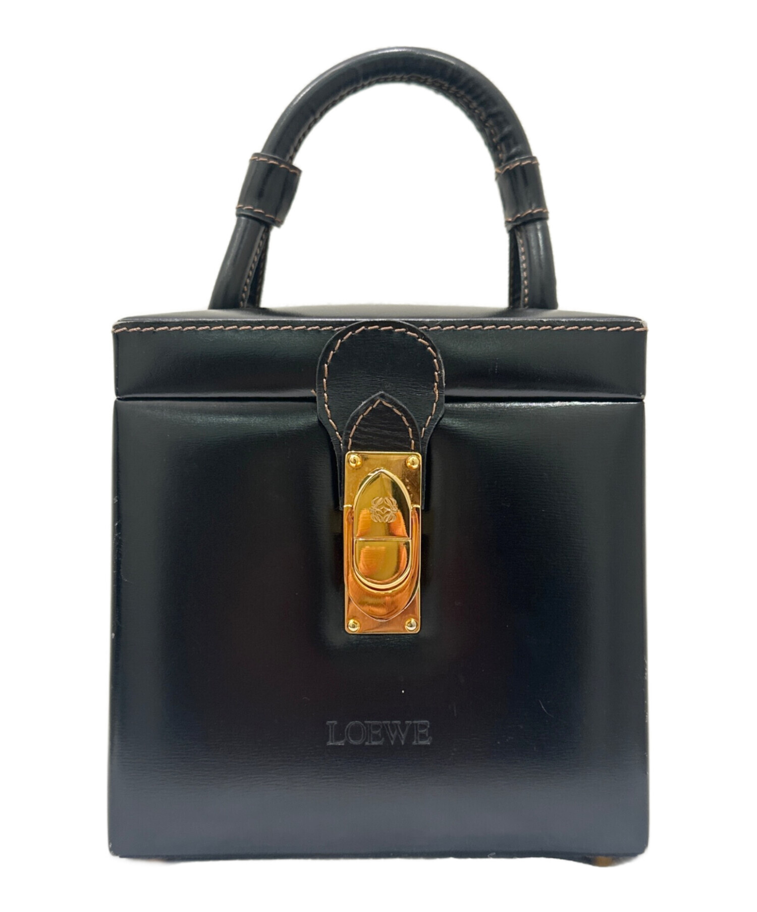 中古・古着通販】LOEWE (ロエベ) バニティバッグ ブラック｜ブランド