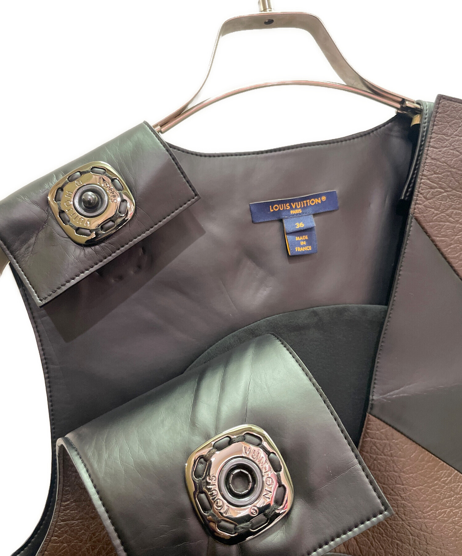 中古・古着通販】LOUIS VUITTON (ルイ ヴィトン) レザー ノースリーブ