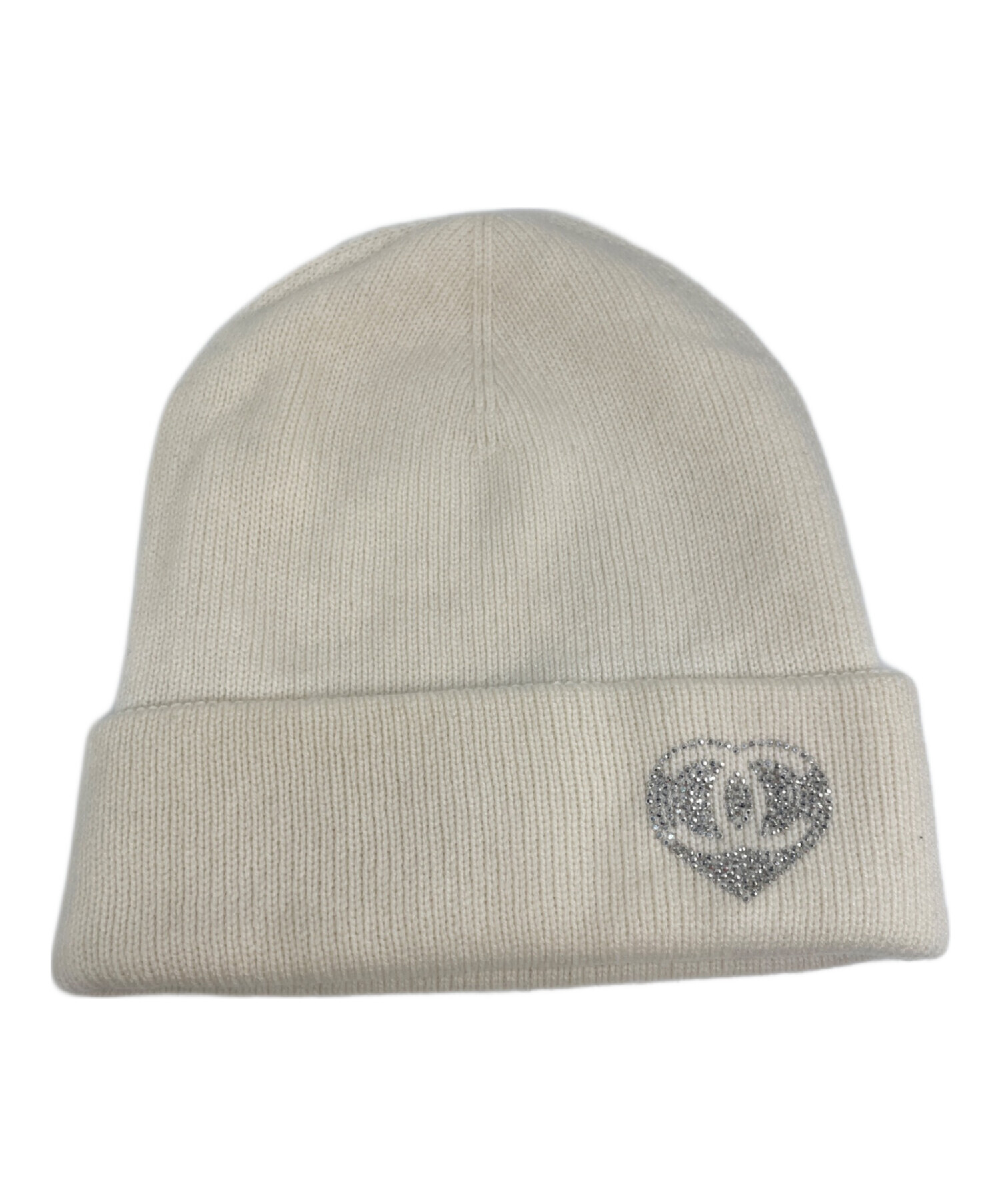 中古・古着通販】CHANEL (シャネル) カシミヤ ニット帽子 ホワイト