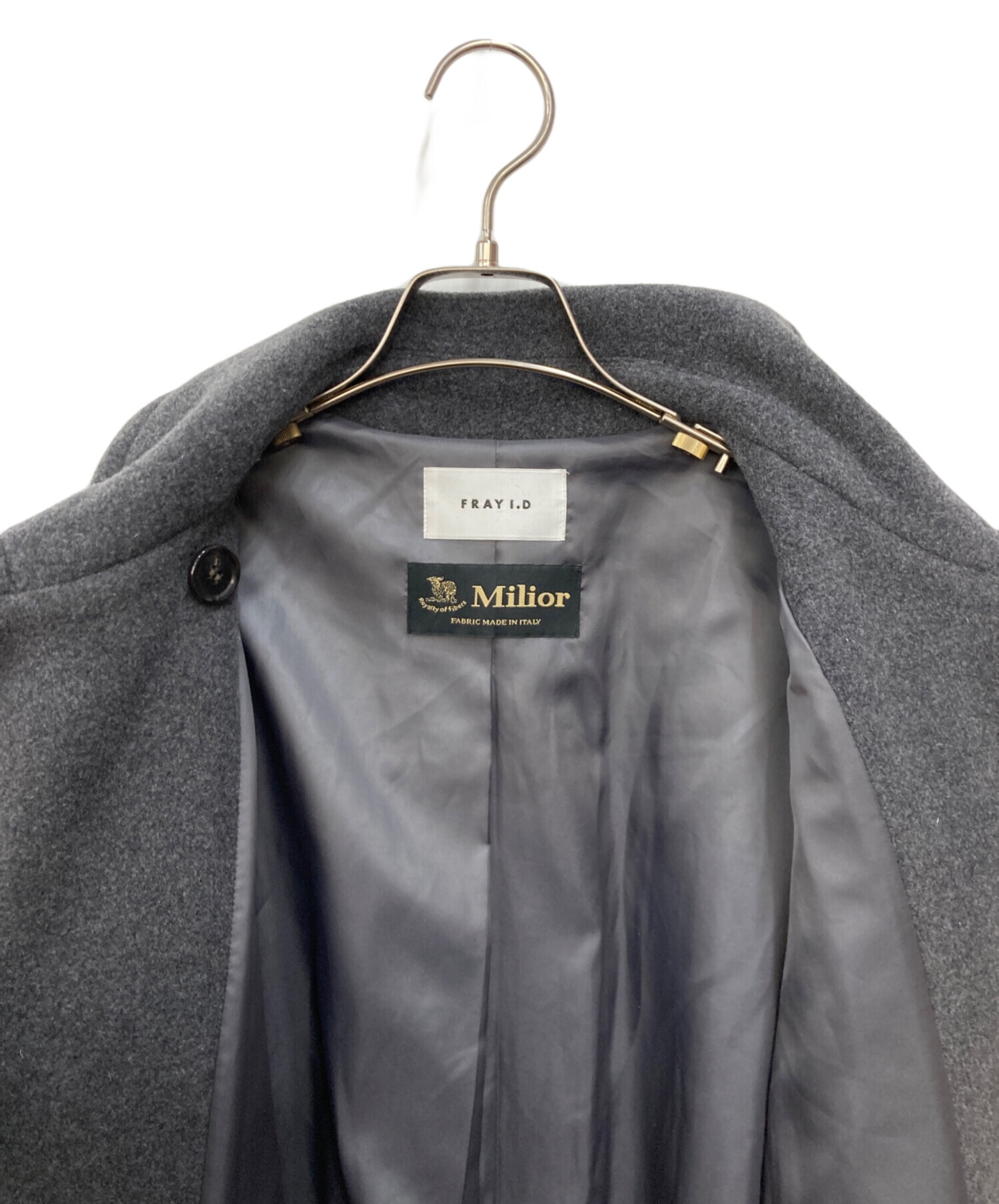 中古・古着通販】FRAY ID (フレイ アイディー) スタンドカラーダブル