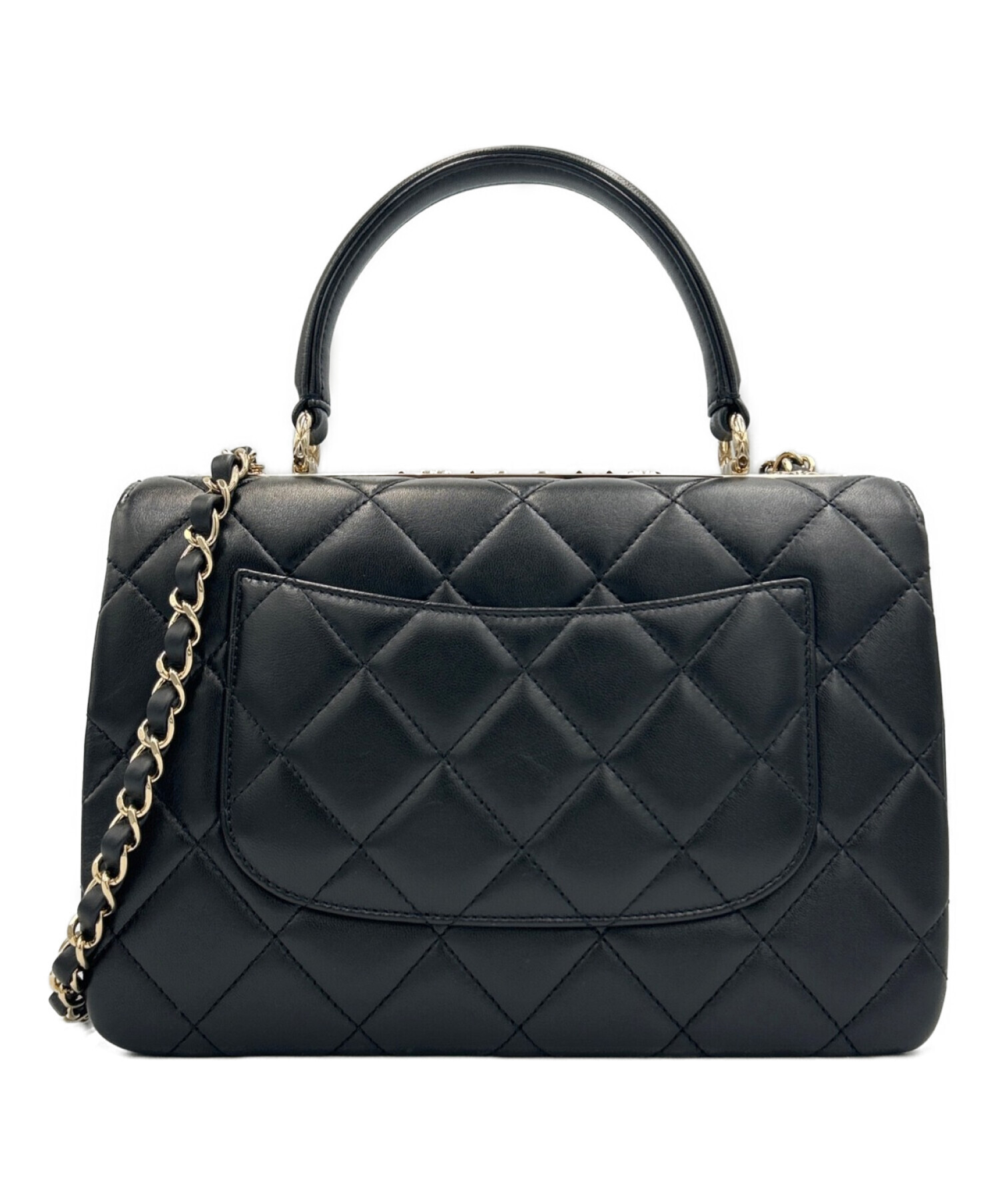 中古・古着通販】CHANEL (シャネル) トップハンドル フラップ バッグ