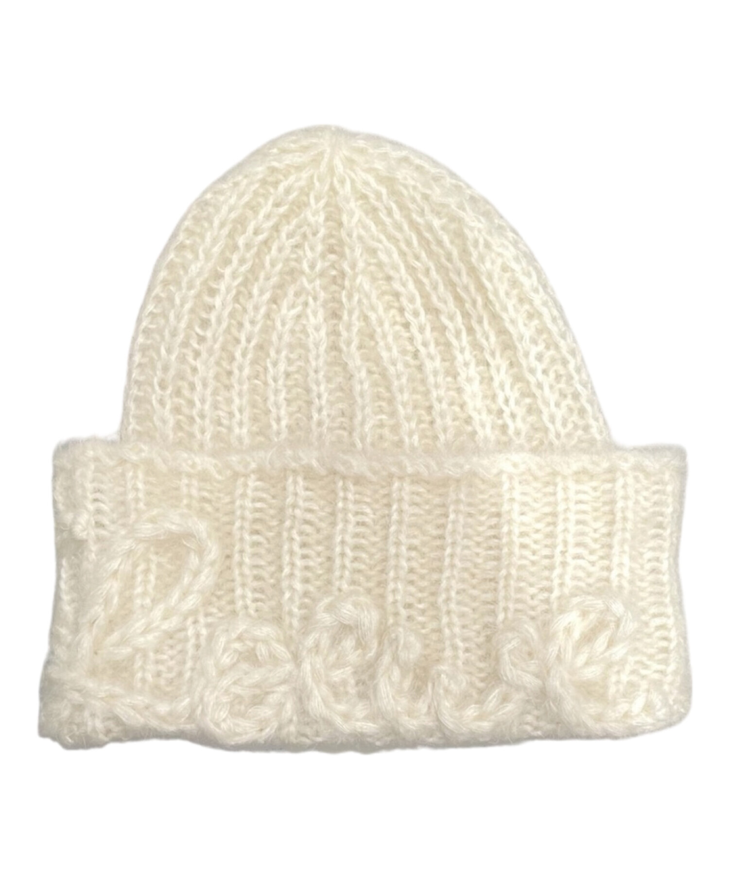 中古・古着通販】LOEWE (ロエベ) モヘアブレンドニット帽 オフホワイト