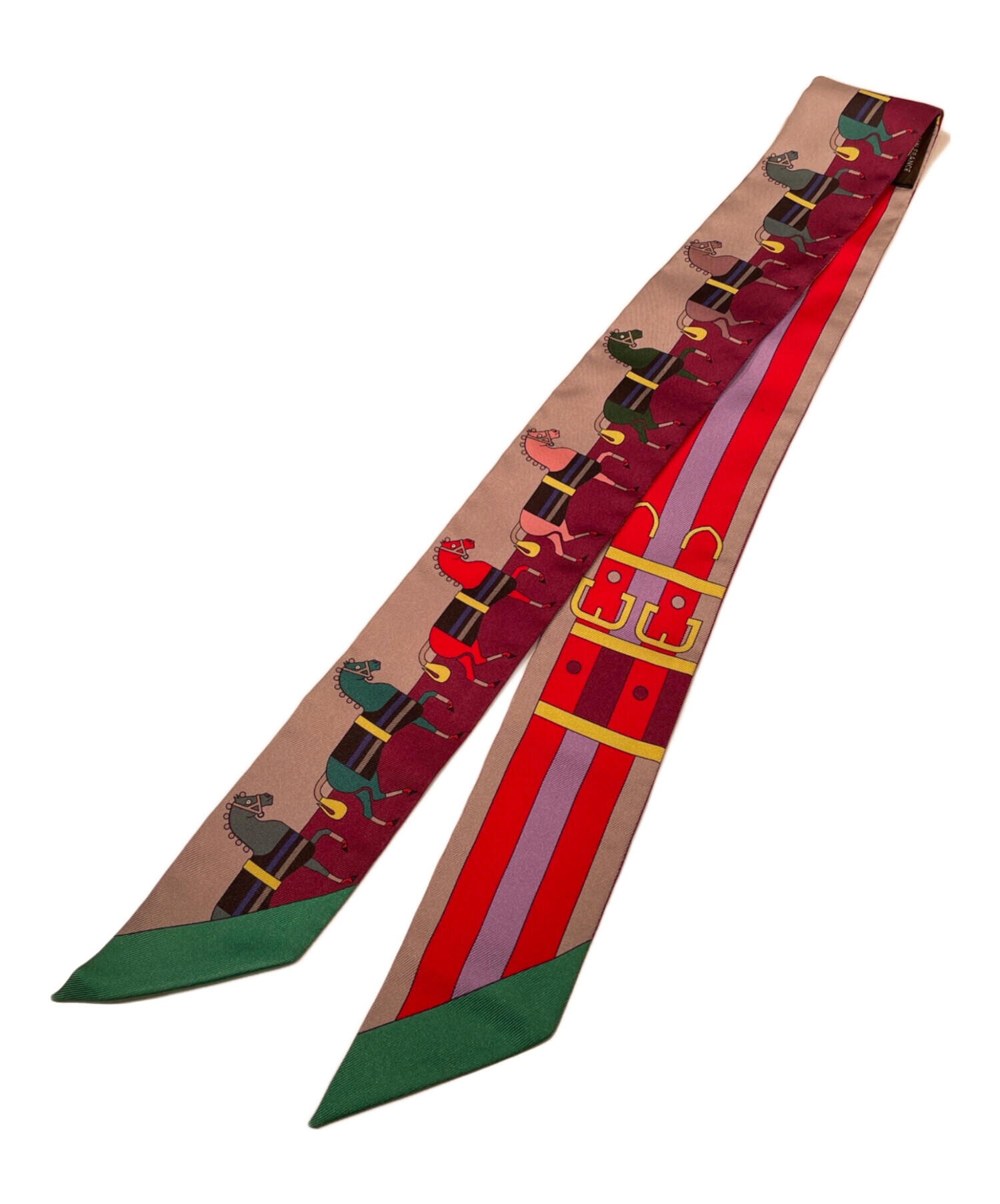 HERMES エルメス ツイリー ロカバール 馬 ピンク Rocabar HERMES