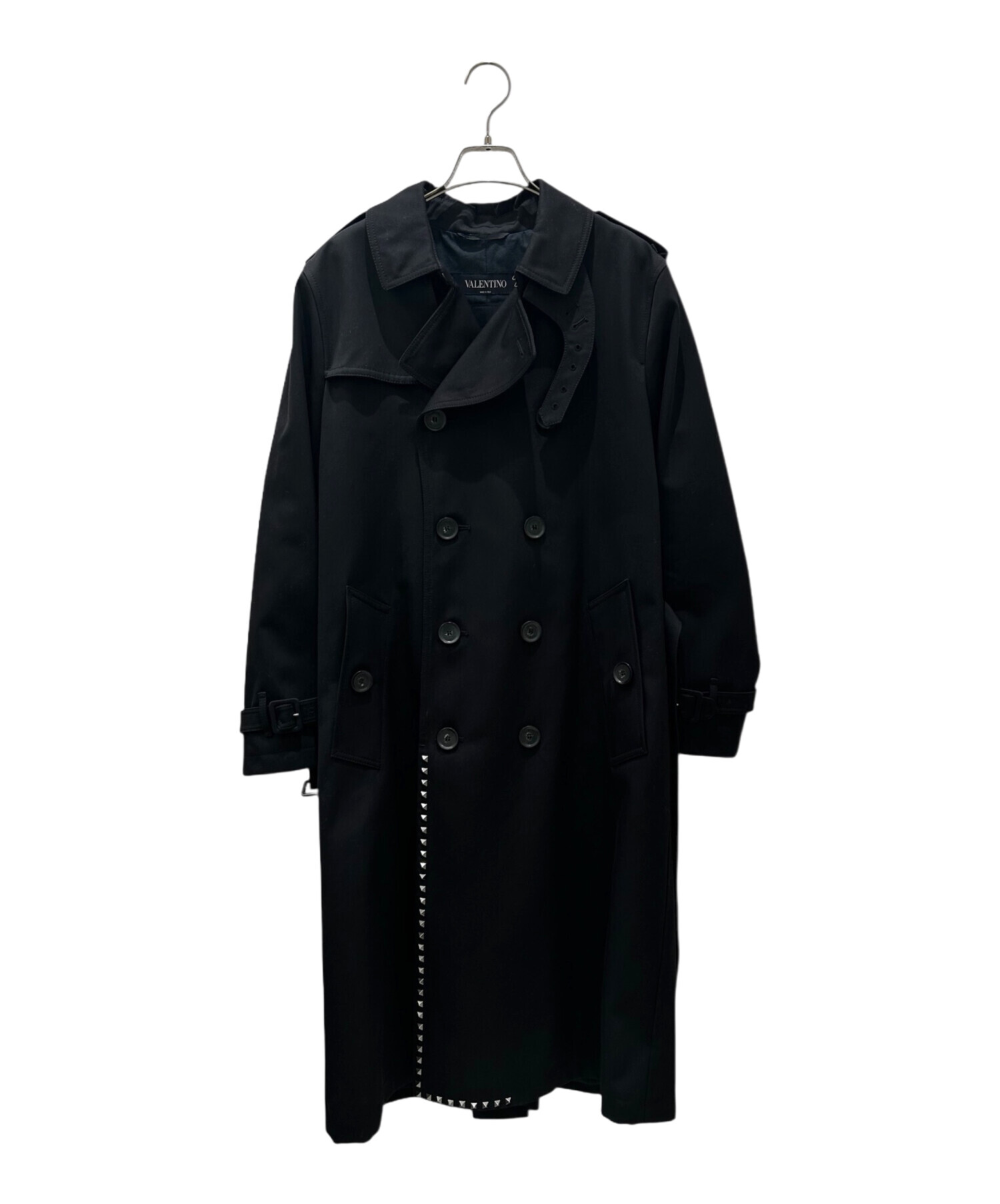 中古・古着通販】VALENTINO (ヴァレンティノ) トレンチコート ブラック