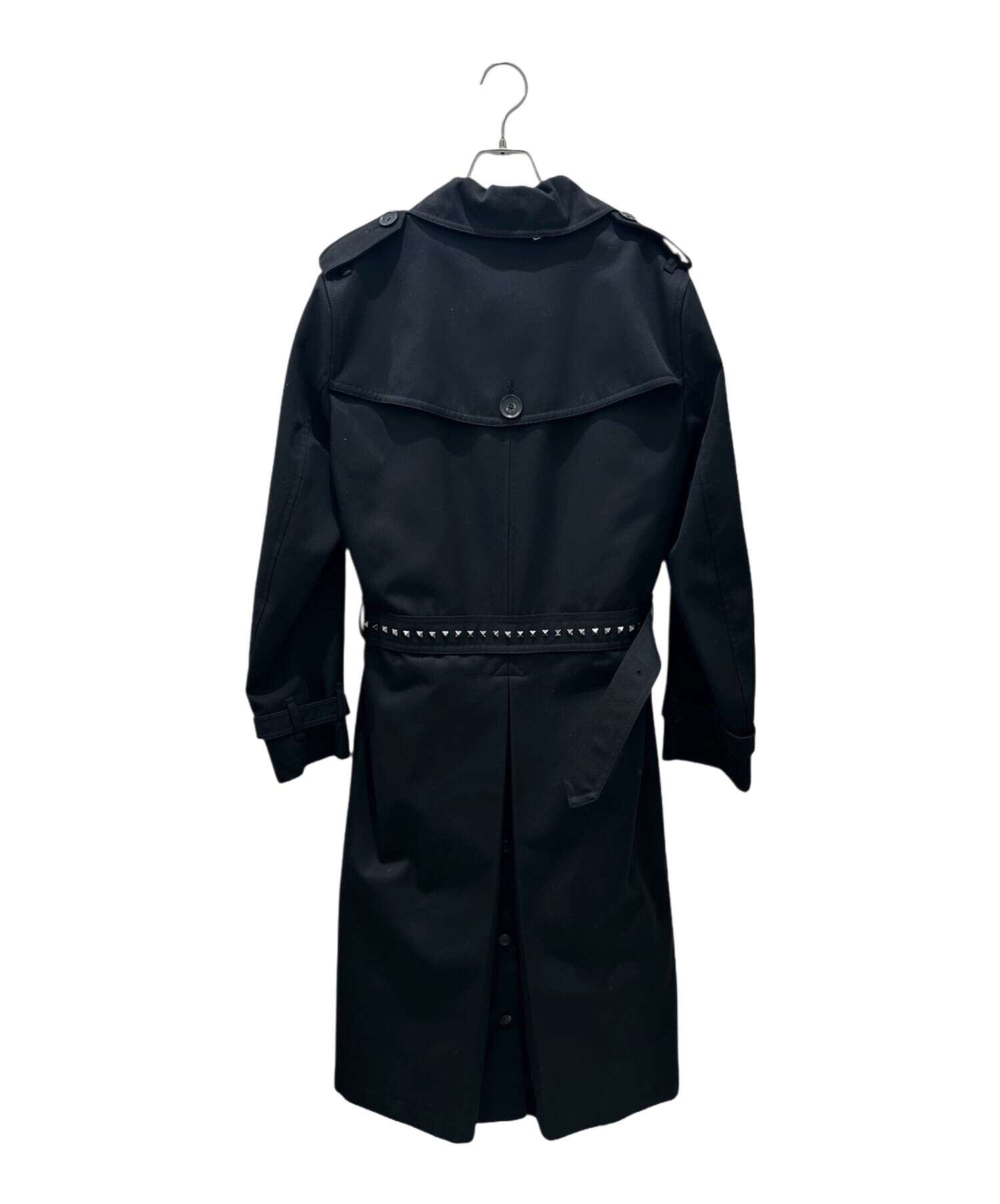 中古・古着通販】VALENTINO (ヴァレンティノ) トレンチコート ブラック