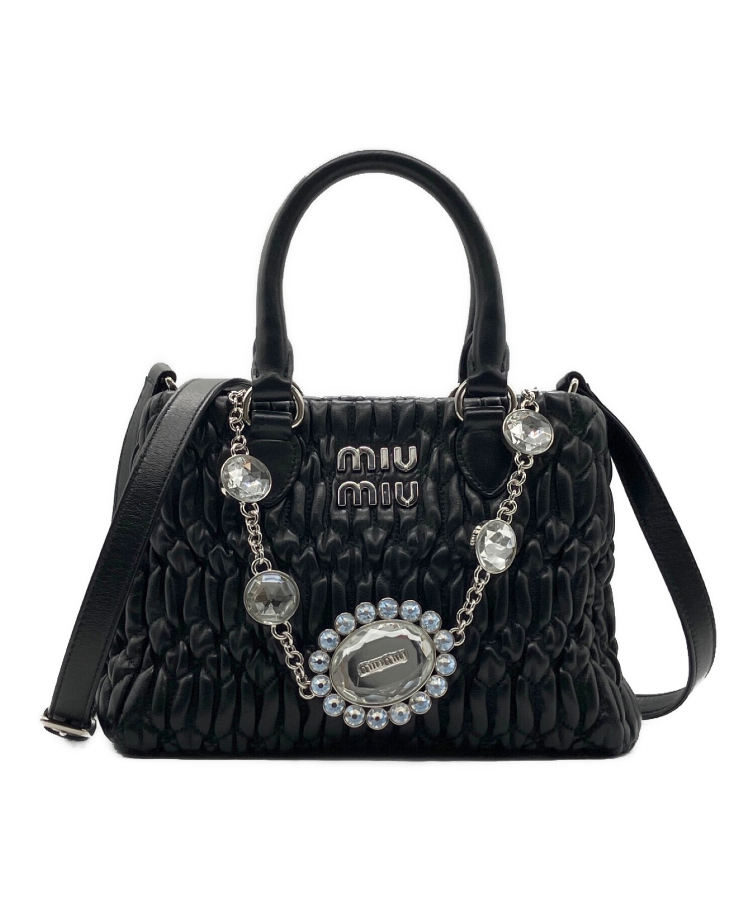 中古・古着通販】MIU MIU (ミュウミュウ) ナッパクリスタル マテラッセ