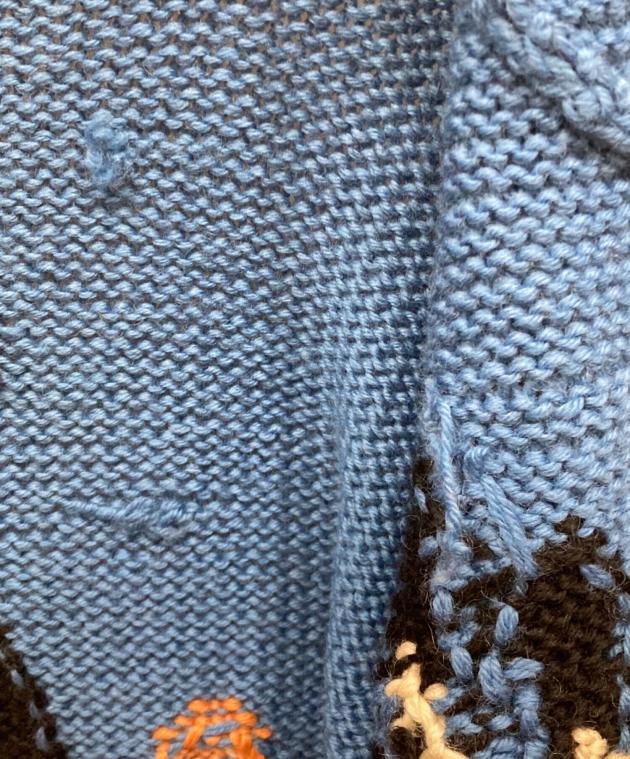 中古・古着通販】EVISU (エヴィス) カウチンニットカーディガン レッド