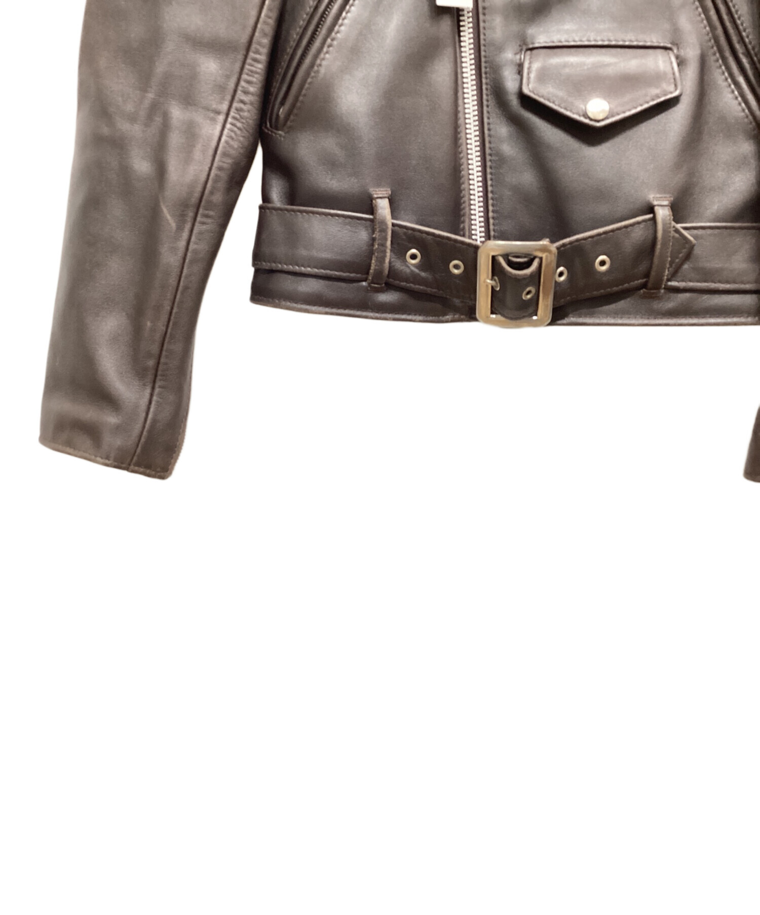 中古・古着通販】Schott (ショット) ライダースジャケット ブラウン