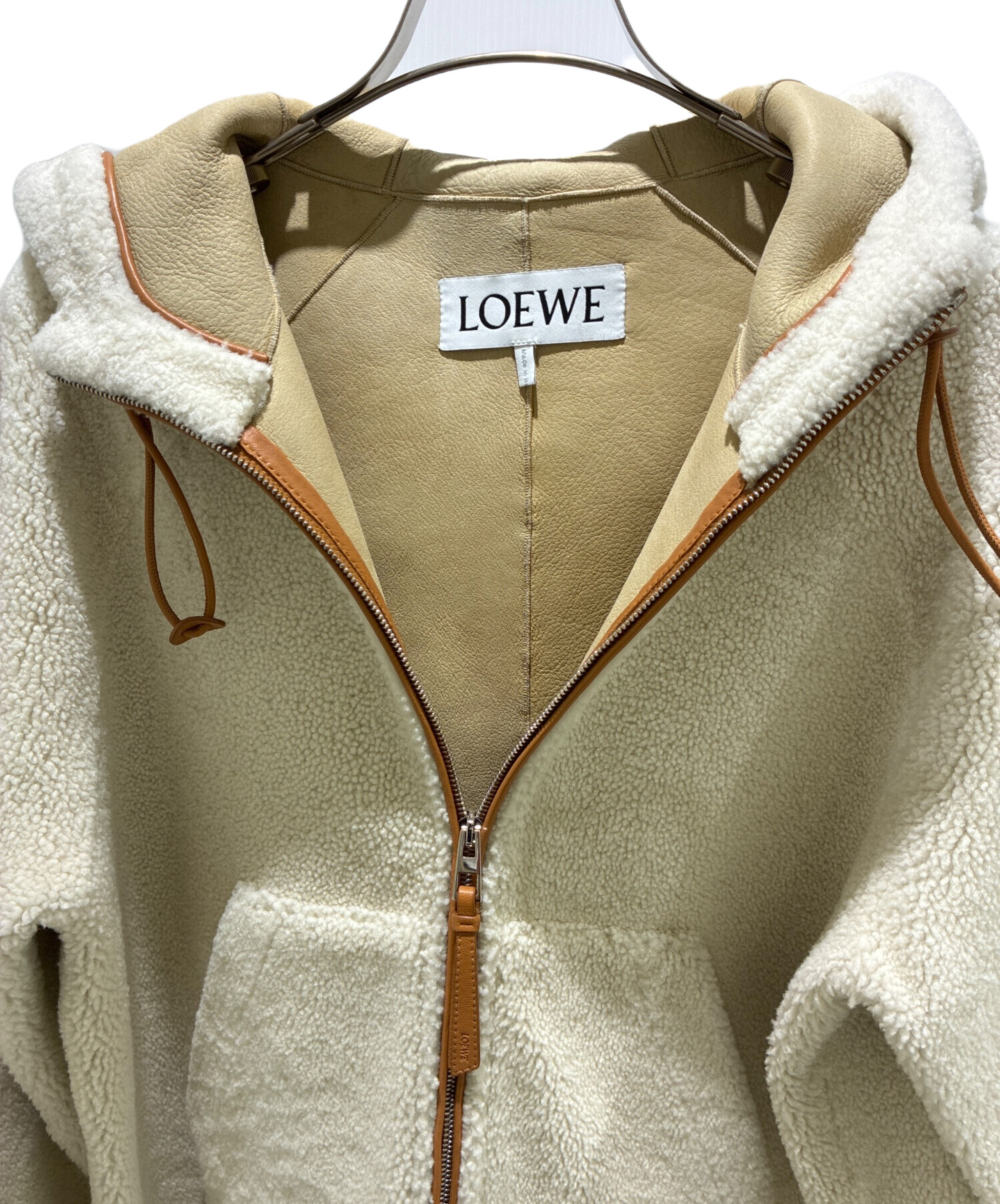 中古・古着通販】LOEWE (ロエベ) ムートンジップジャケット サイズ:36