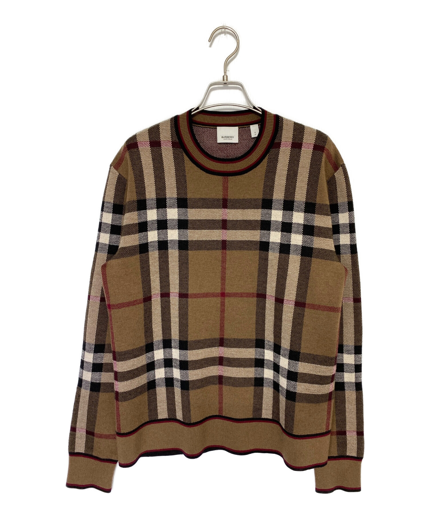 中古・古着通販】BURBERRY (バーバリー) ウールチェックニット