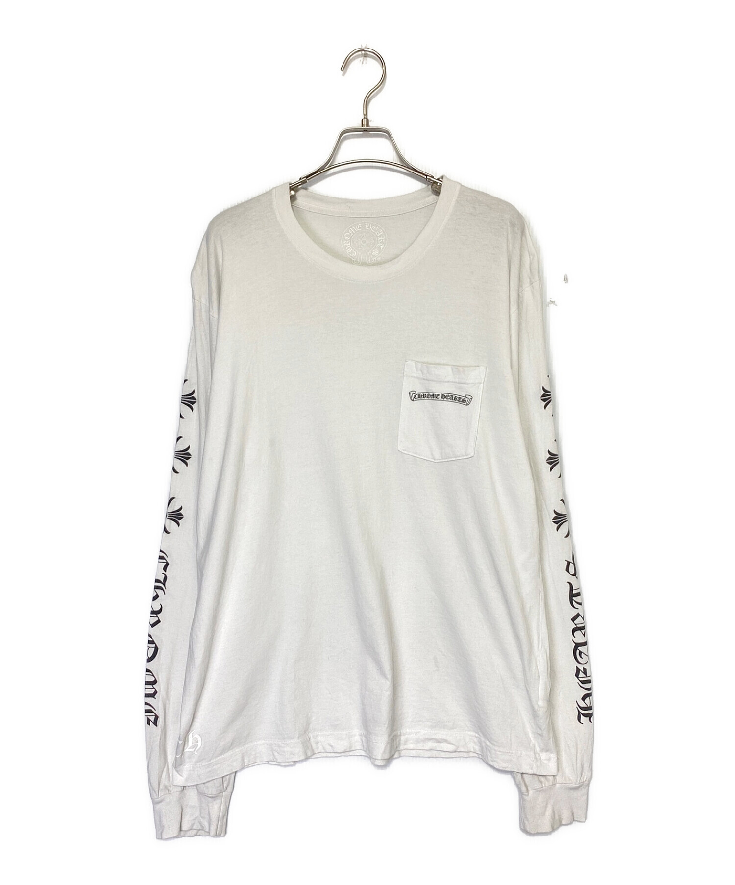 中古・古着通販】CHROME HEARTS (クロムハーツ) 長袖Tシャツ ホワイト