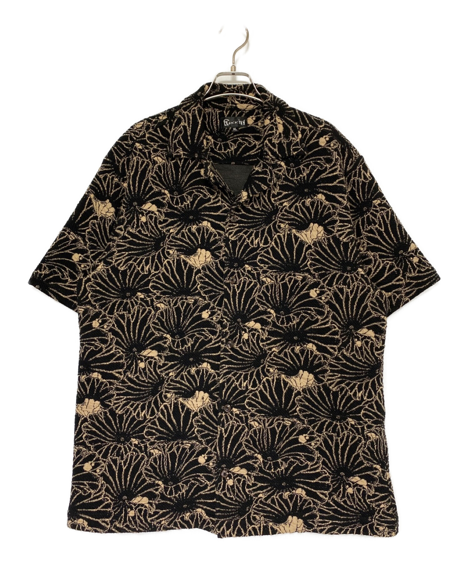 中古・古着通販】Gakkin (ガッキン) JACQUARD LOTUS LEAVES S/S SHIRT