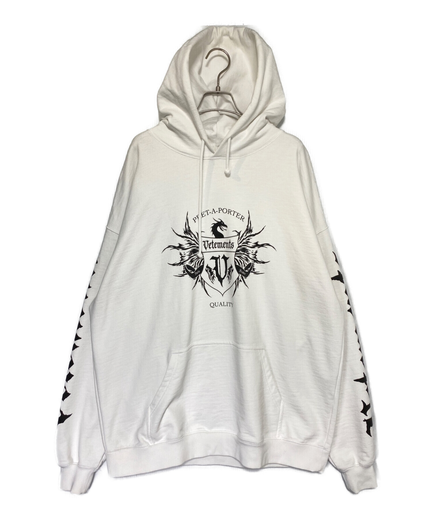 中古・古着通販】VETEMENTS (ヴェトモン) Black Label Logo Hoodie