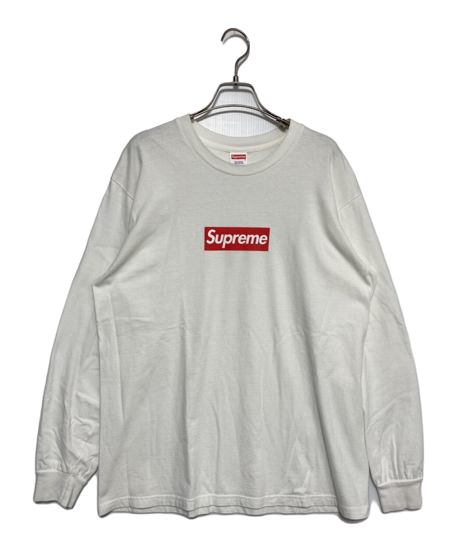 中古・古着通販】SUPREME (シュプリーム) Box Logo L/S Tee ホワイト