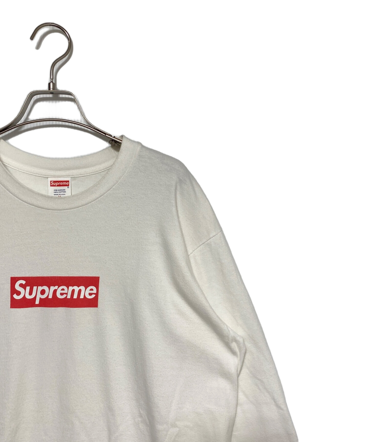 中古・古着通販】SUPREME (シュプリーム) Box Logo L/S Tee ホワイト