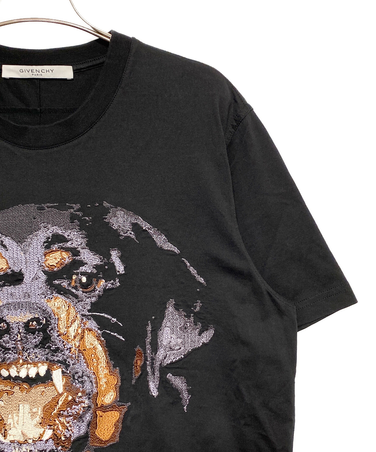 中古・古着通販】GIVENCHY (ジバンシィ) ロットワイラー刺繍Tシャツ