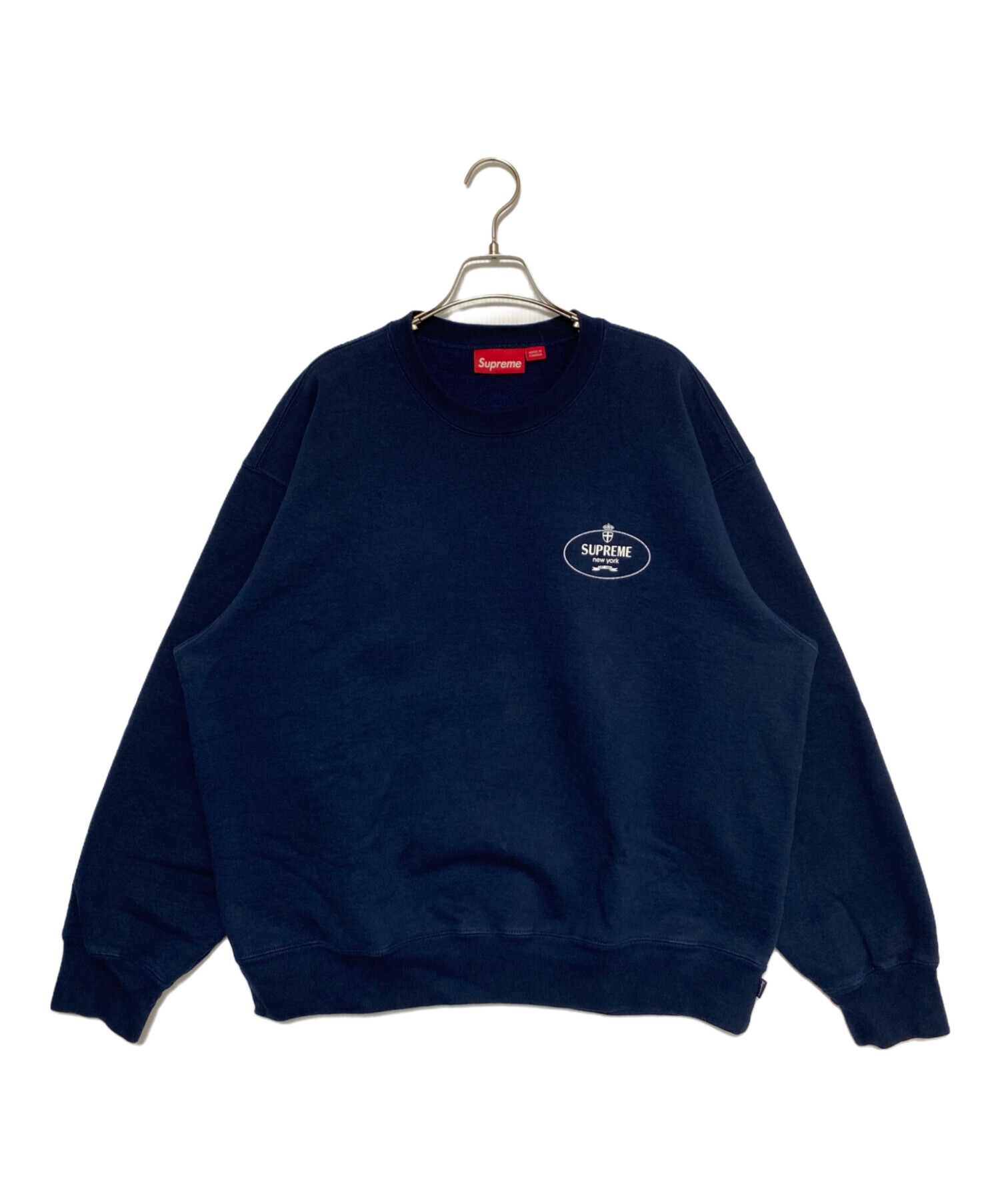 中古・古着通販】SUPREME (シュプリーム) Crest Crewneck ネイビー