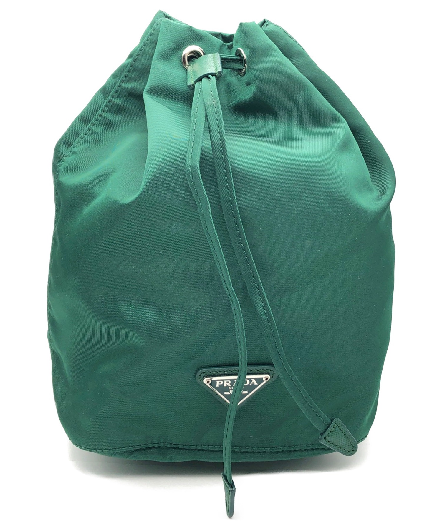 PRADA 巾着ポーチ 希少色 オリーブ PRADA プラダ オリーブグリーン