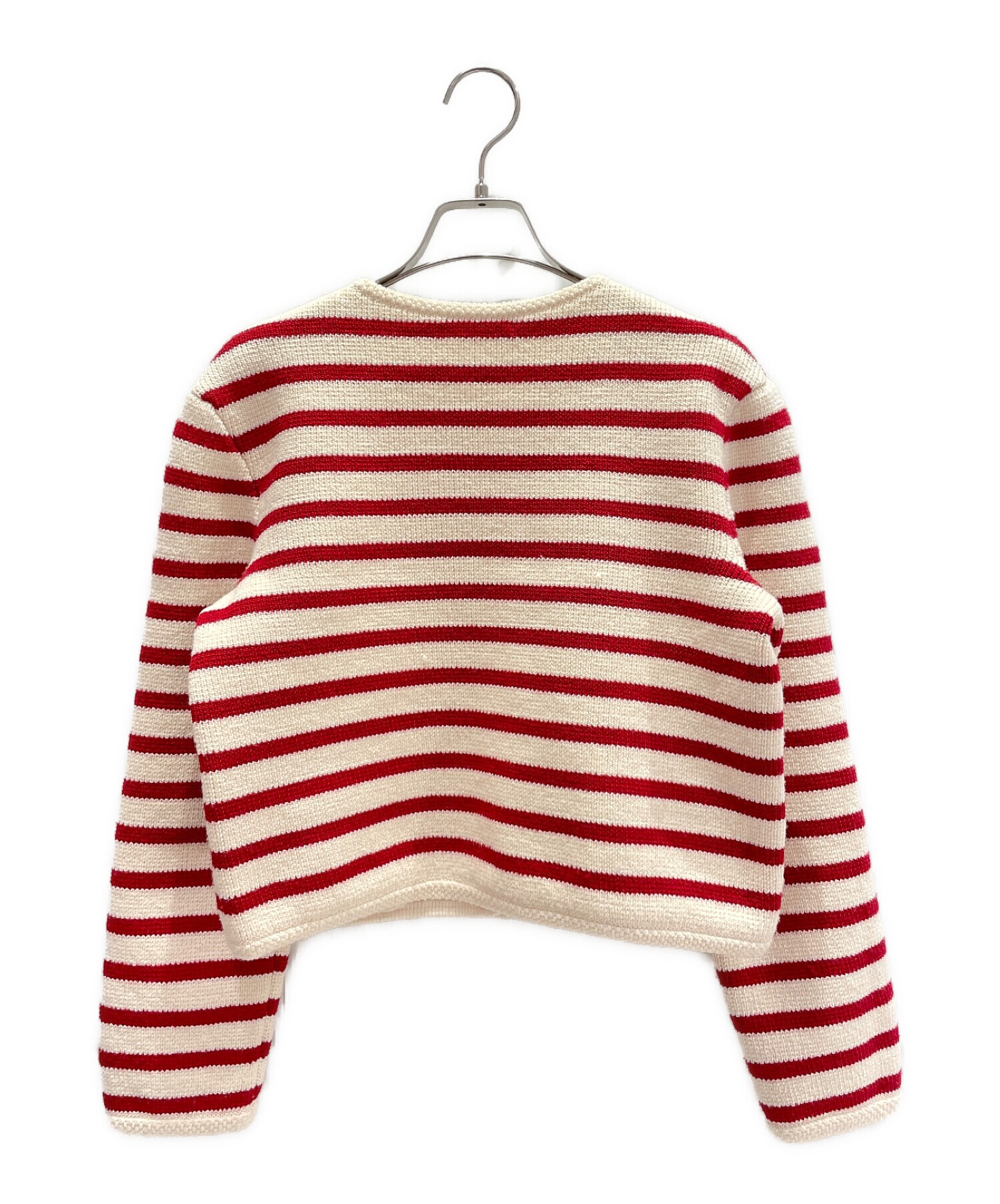 中古・古着通販】CELINE (セリーヌ) ボーダーニットカーディガン