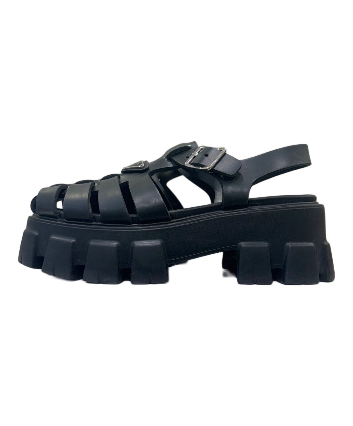 中古・古着通販】PRADA (プラダ) プラダ モノリス ラバー サンダル