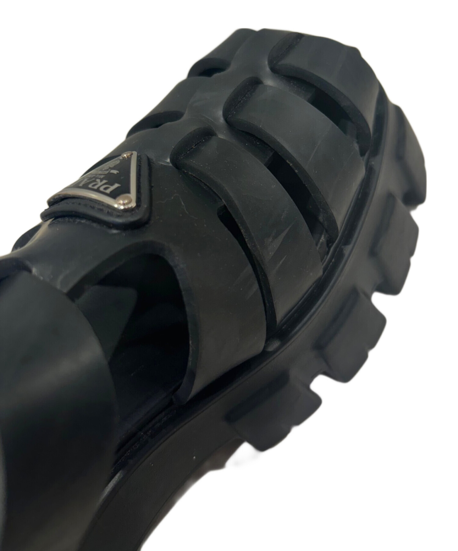 中古・古着通販】PRADA (プラダ) プラダ モノリス ラバー サンダル