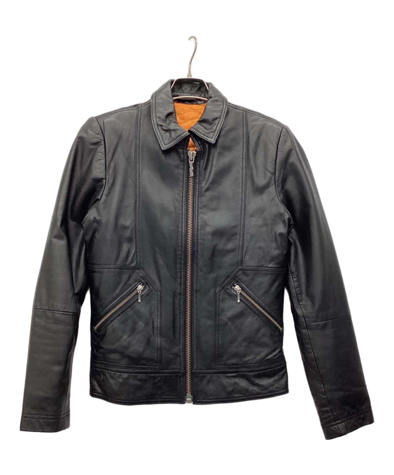 Nudie Jeans Co. ブラックレザージャケット XS 【公式通販】