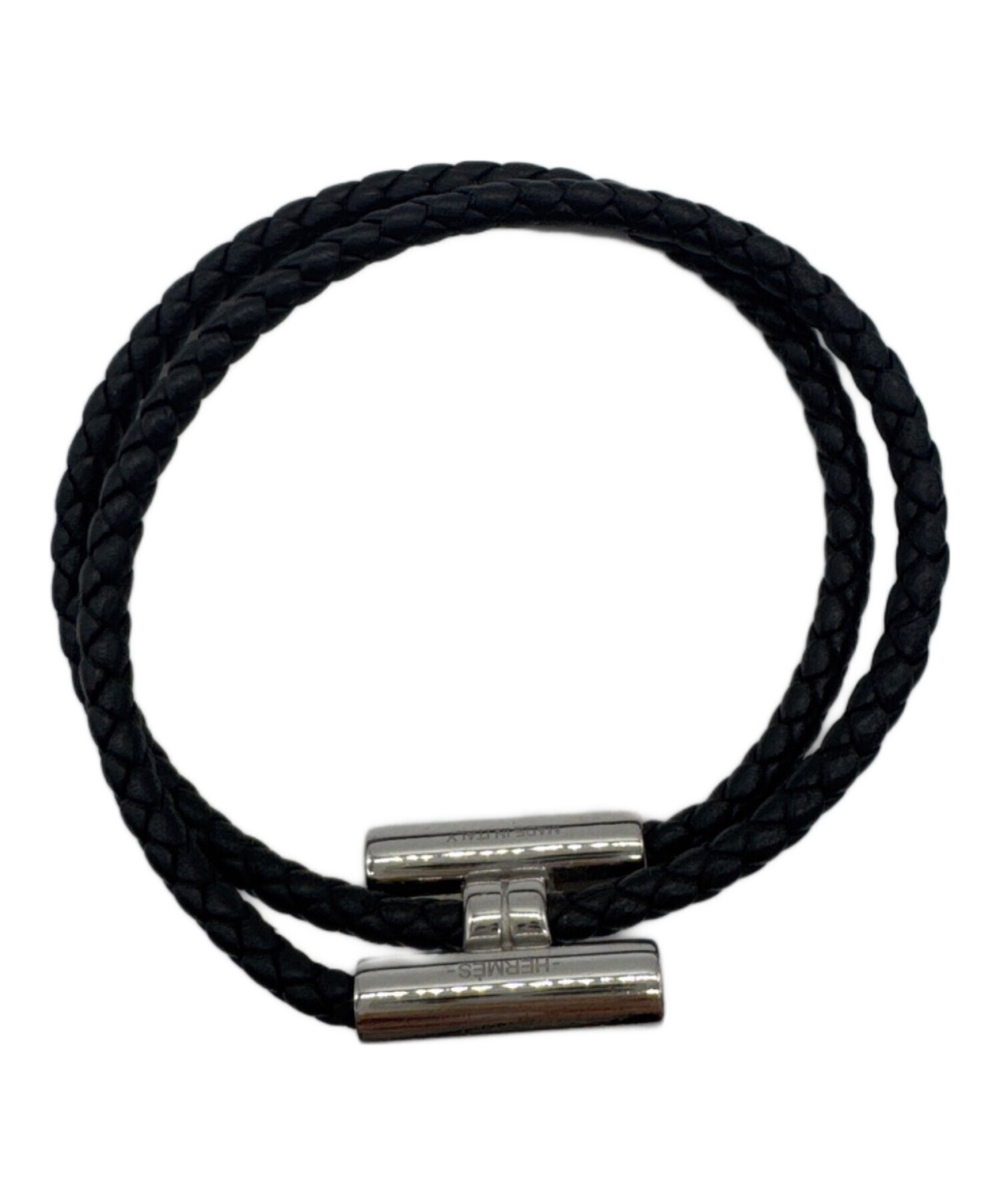中古・古着通販】HERMES (エルメス) レザーブレスレット トゥルニ