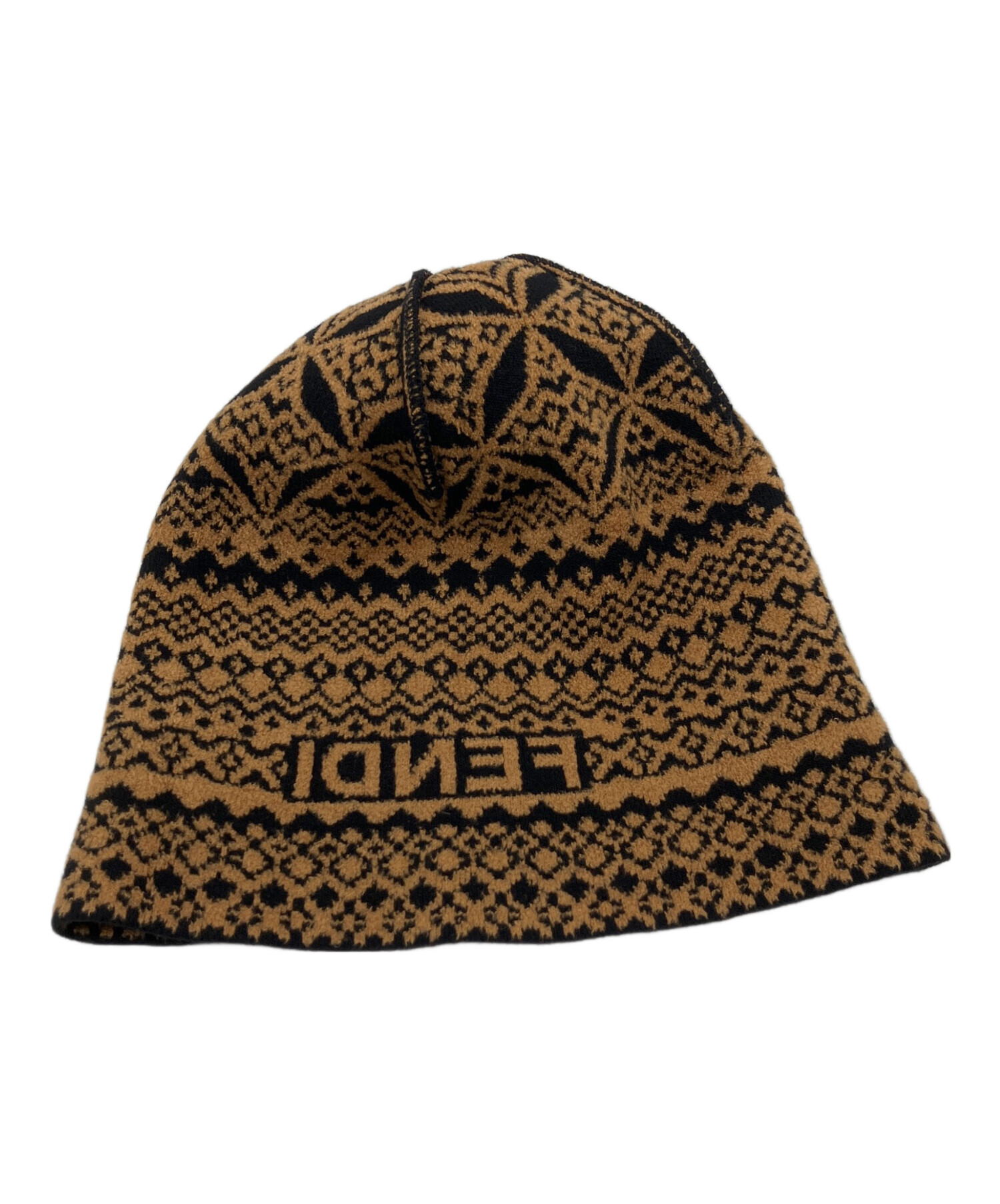 中古・古着通販】FENDI (フェンディ) ニットキャップ ブラウン