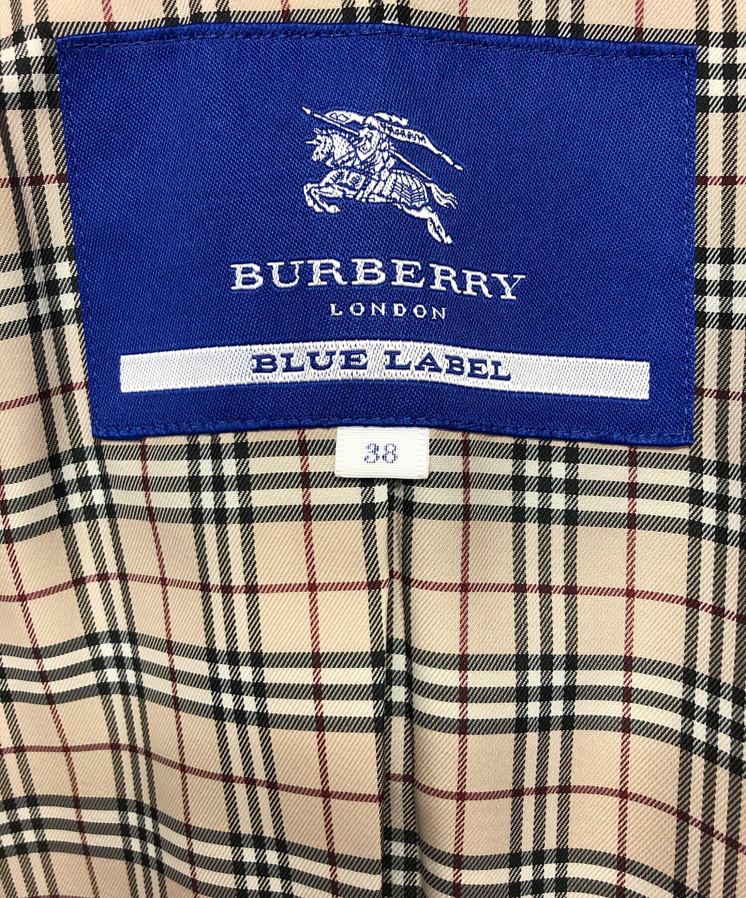 Burberry ブルーレーベル 定番ノバチェック 美品 ワンピー38 BURBERRY