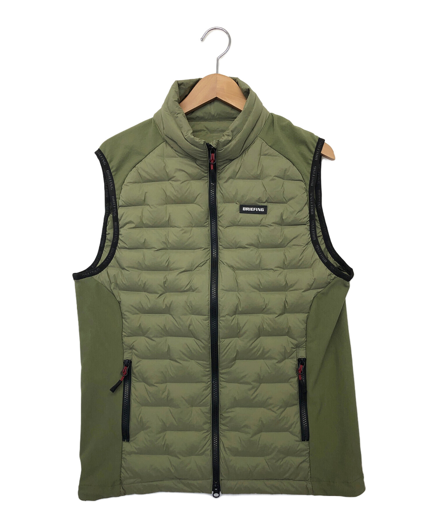 中古・古着通販】BRIEFING (ブリーフィング) ダウンベスト オリーブ