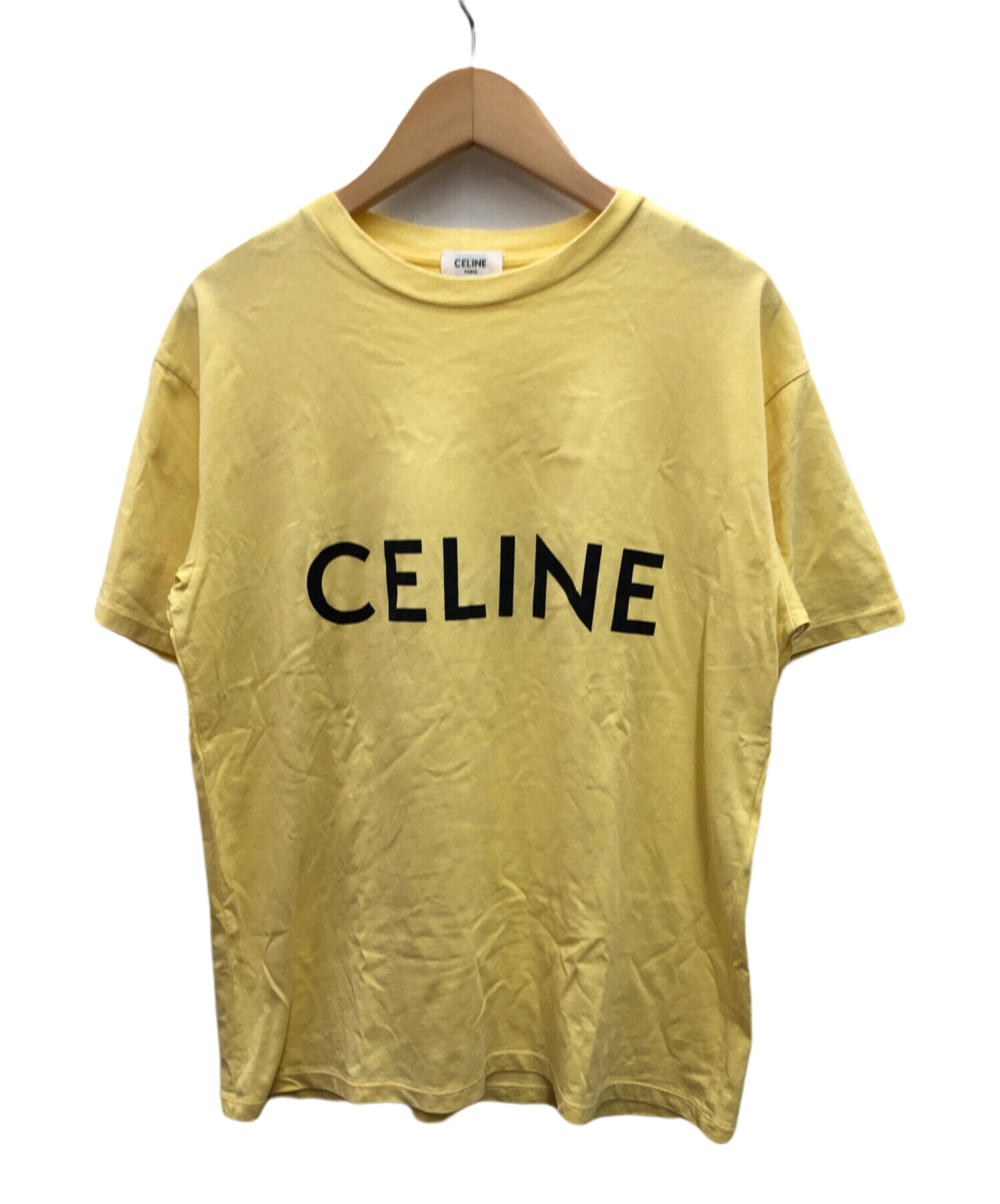 中古・古着通販】CELINE (セリーヌ) Tシャツ イエロー サイズ:xs
