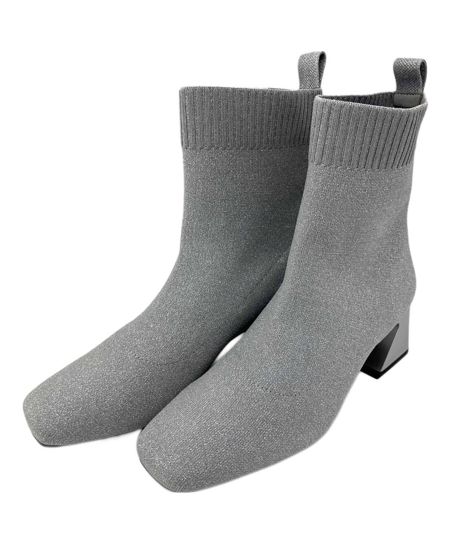 中古・古着通販】VIVAIA (ビバイア) ヒールブーツ グレー サイズ:37