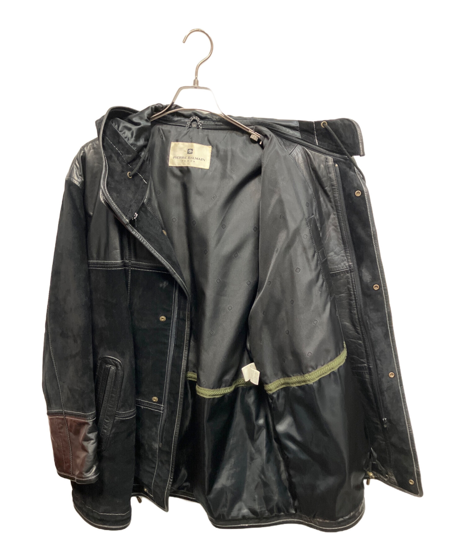 中古・古着通販】PIERRE BALMAIN (ピエール バルマン) レザー 切替