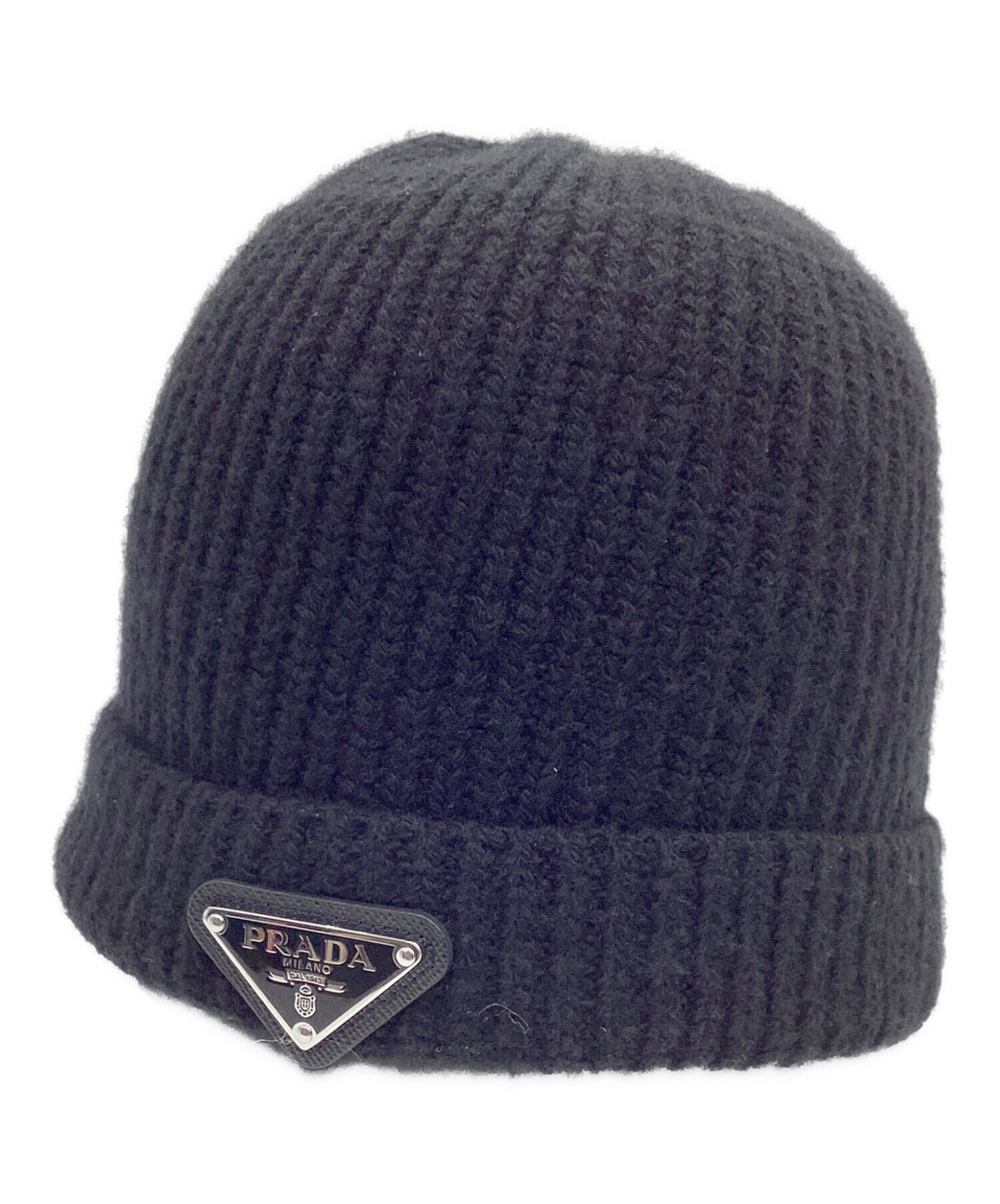 中古・古着通販】PRADA (プラダ) ニットキャップ ブラック サイズ:M