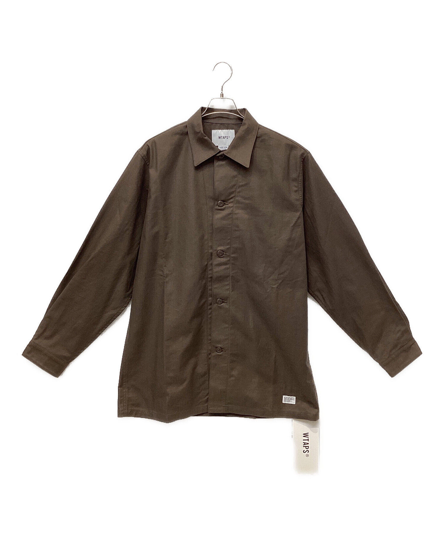 中古・古着通販】WTAPS (ダブルタップス) ミリタリーシャツ ブラウン