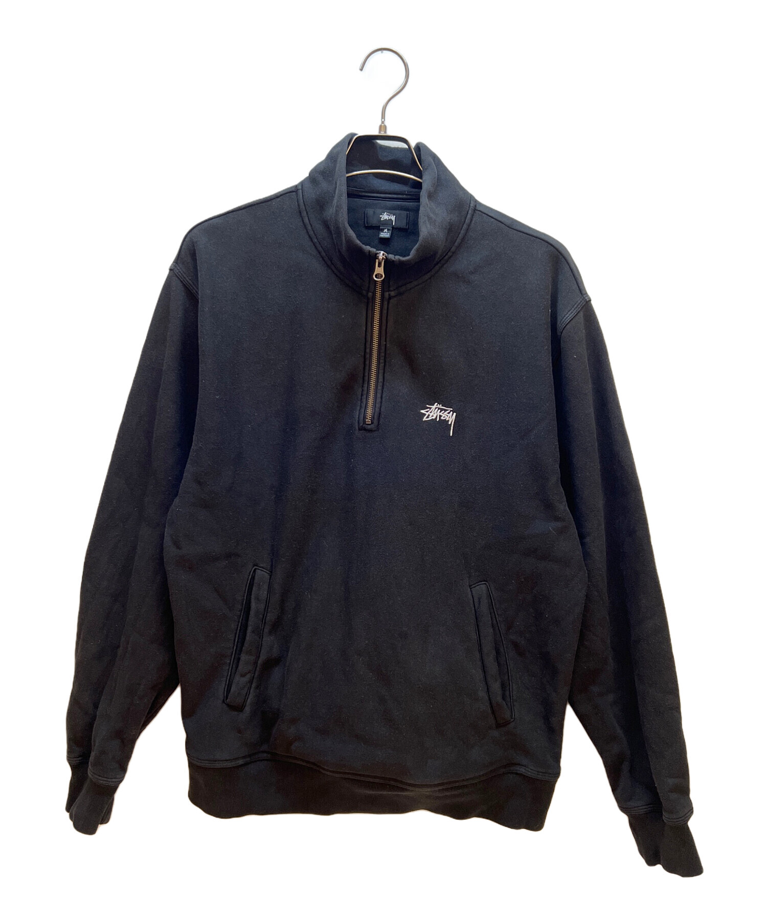中古・古着通販】stussy (ステューシー) ハーフジップスウェット