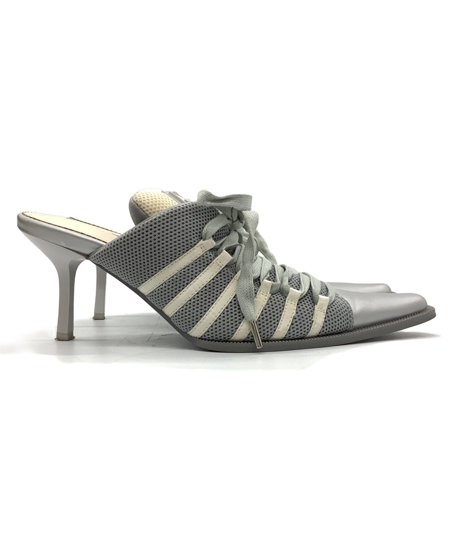 中古・古着通販】YELLO (イエロー) スニーカーミュール シルバー