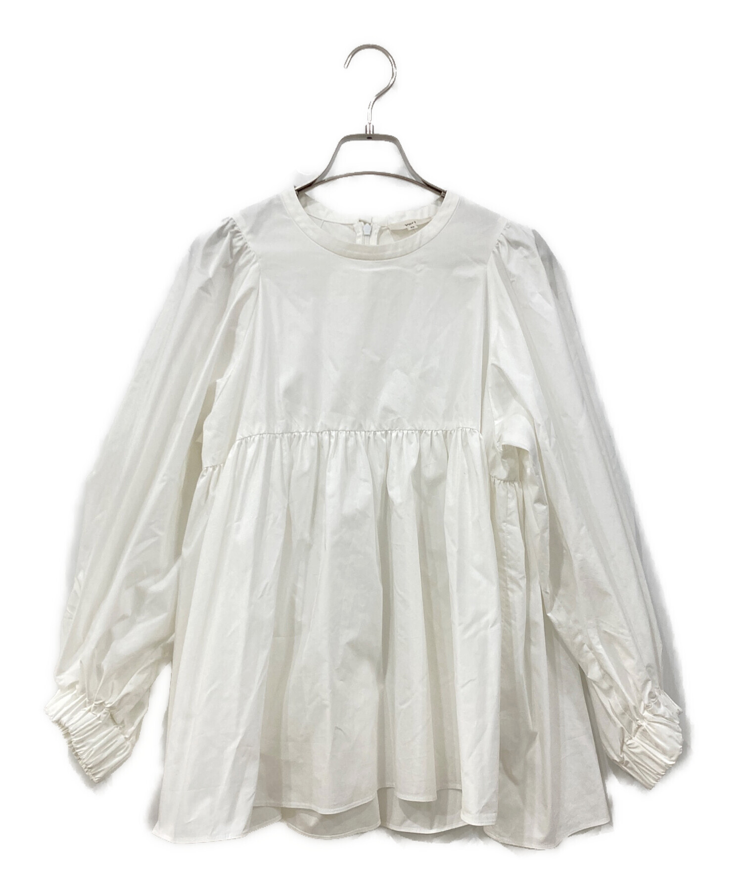 中古・古着通販】YORI (ヨリ) 長袖ブラウス ホワイト サイズ:SIZE 36