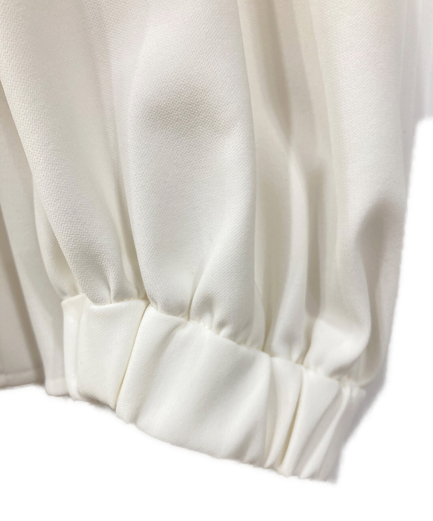 中古・古着通販】YORI (ヨリ) セレモニーリボンパフブラウス ホワイト