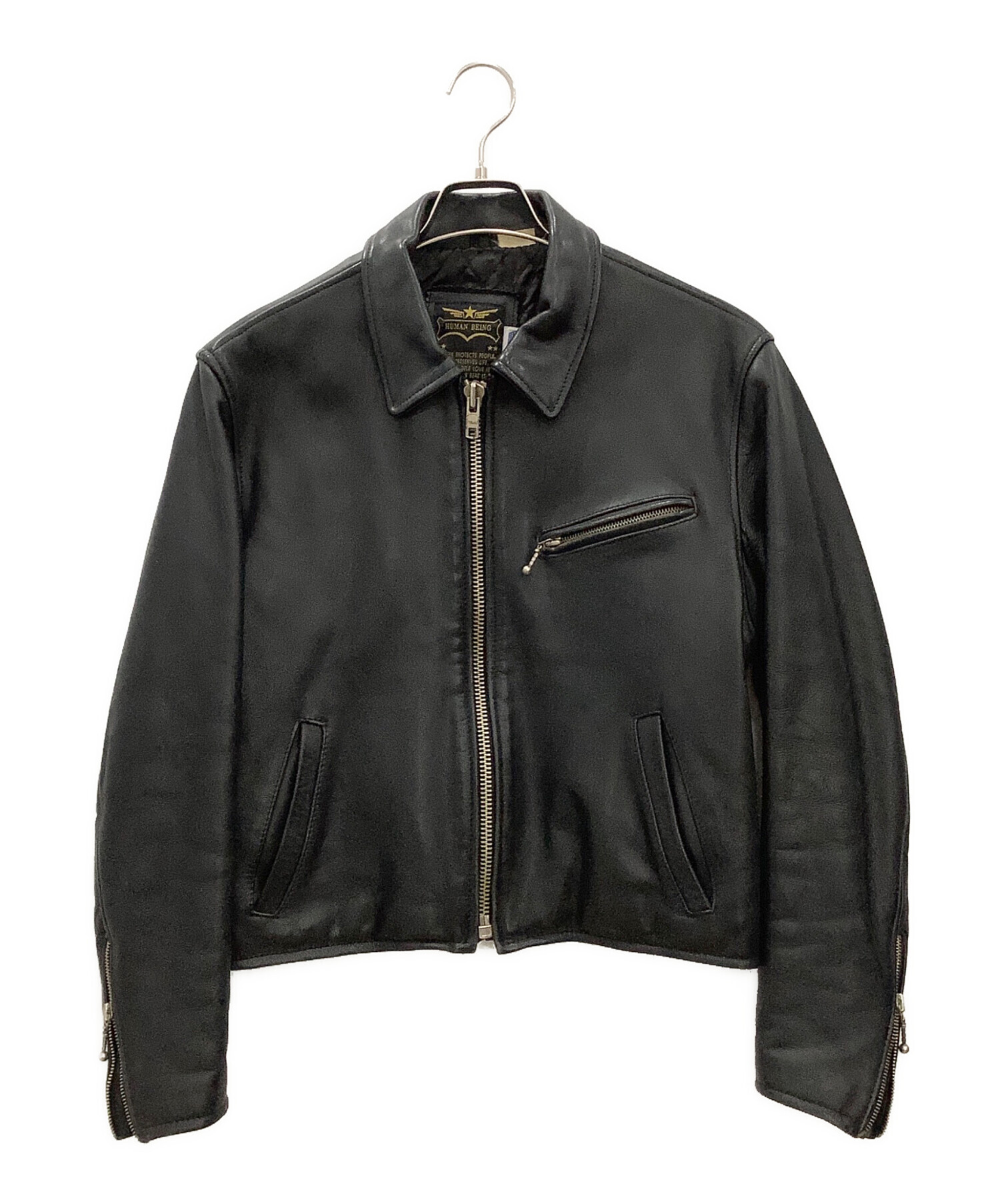 中古・古着通販】HUMAN BEING (ヒューマンビーング) レザージャケット